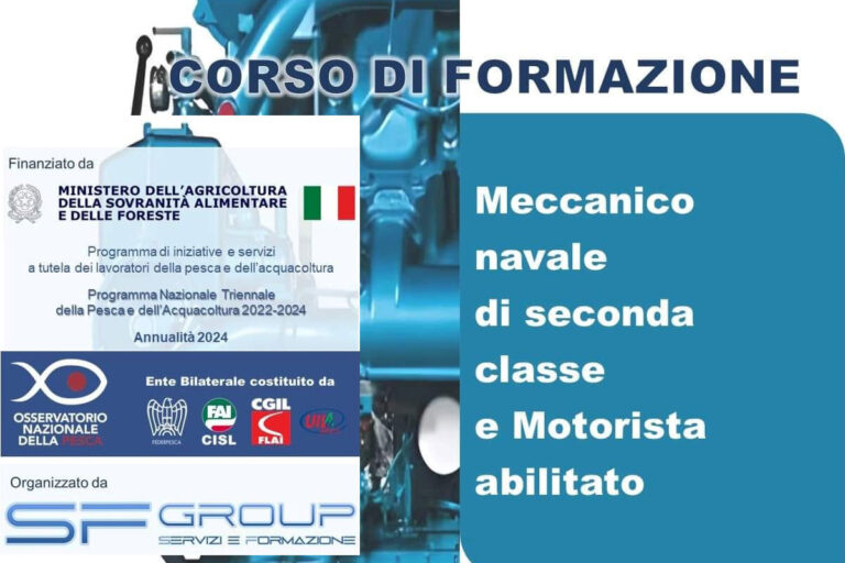 Corso di formazione Meccanico navale di seconda classe e Motorista abilitato
