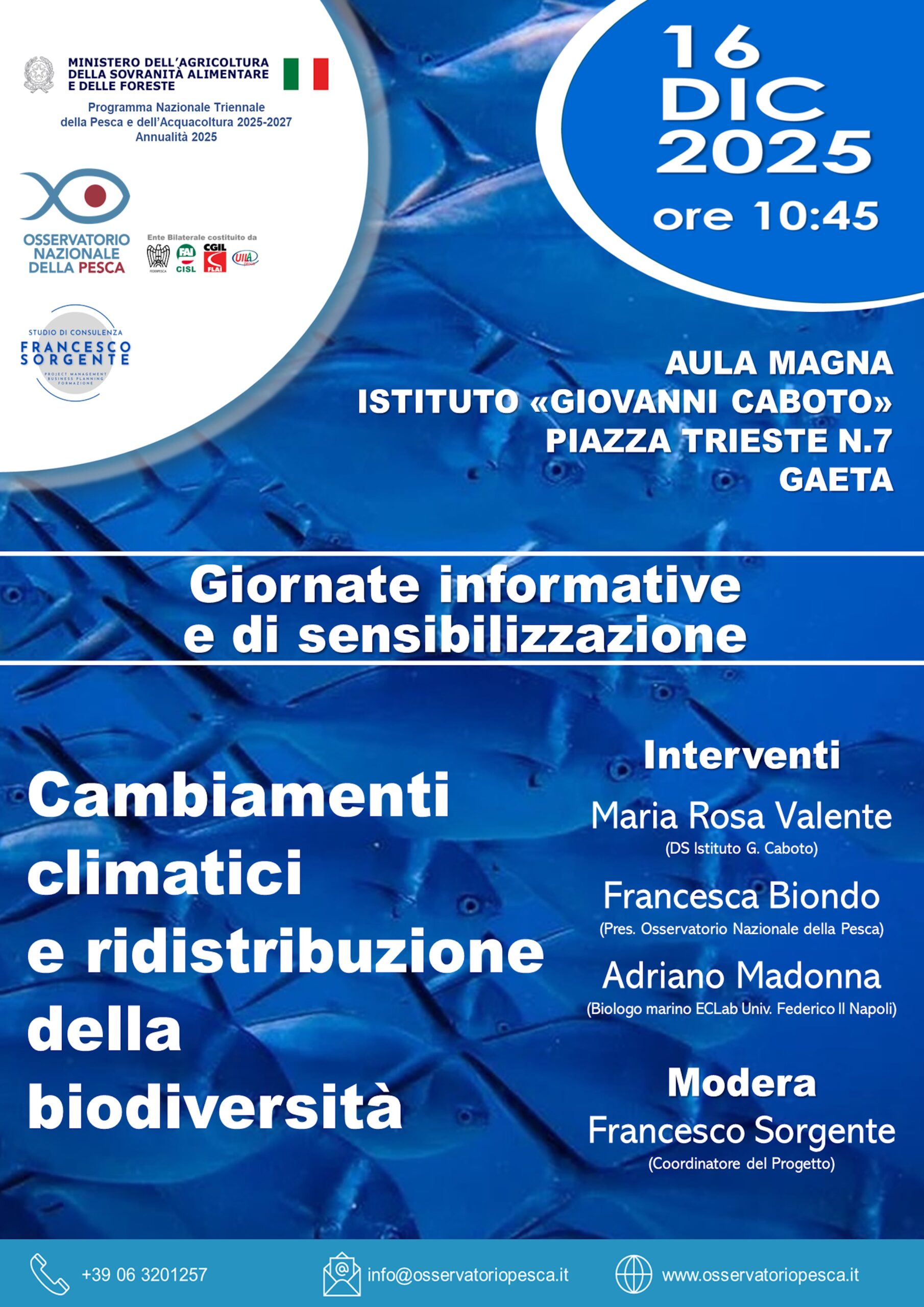 Cambiamenti climatici e redistribuzione della biodiversità marina