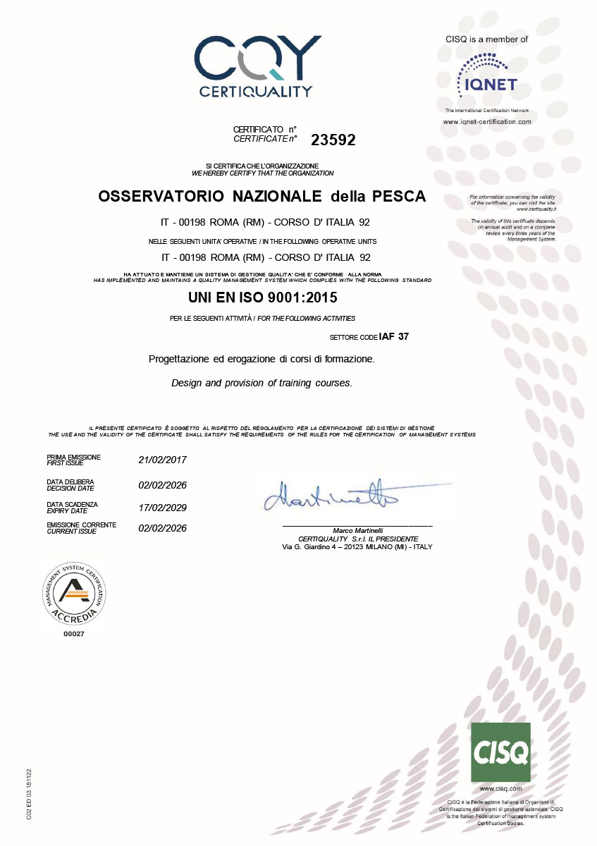 Attestato ISO 9001