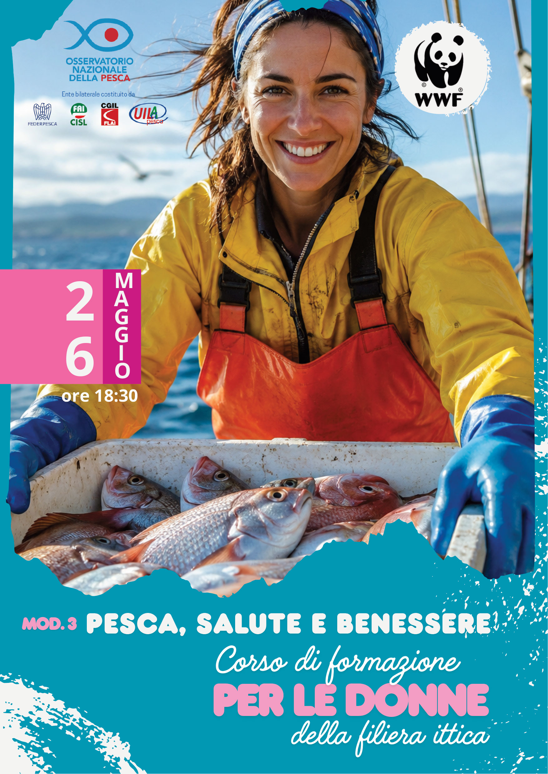 Pesca, salute e benessere: al via il terzo modulo del percorso formativo per le donne della filiera ittica